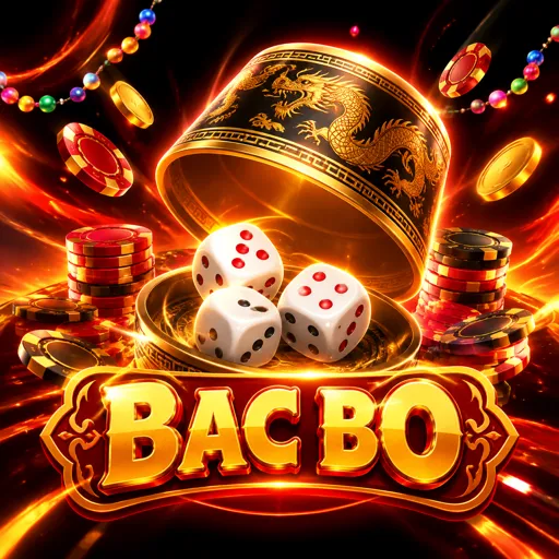 Dados do Bac Bo sobre a mesa ao vivo com apostas de Player e Banker