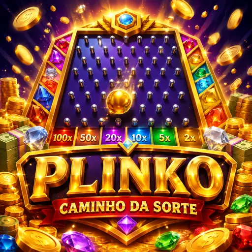 Plinko original com bolinha caindo entre os pinos até a casa de multiplicador